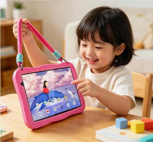 Boxchip D11 Kids Android Tablet 10 Inch 3GB 32GB Parental Control with Shockproof Case for Toddler
