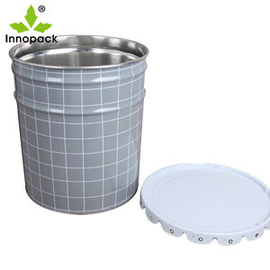 Usine chinoise 20L seaux de peinture matériau en fer blanc seau en métal de bonne qualité avec poignée - Product Image 3