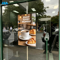 2500 Nits Sonnenlicht-Lesbare Fensteranzeige Halb-Outdoor Digitale Fensterwerbung Blendfreier Hochhelligkeits-LCD-Bildschirm