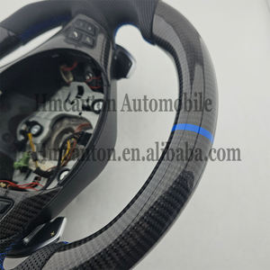 Volante Deportivo M de Fibra de Carbono y Cuero Perforado de Último Diseño para BMW Serie 3 E90 E91 E92 E93 - Product Image 5