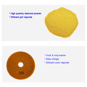 100Mm <span class=keywords><strong>3</strong></span> 4 5 Inch Slijpgereedschap Schuurschijf <span class=keywords><strong>3</strong></span> Stappen Diamant Polijstkussentjes Gereedschap Voor Steen Kwarts Graniet Marmeren Beton - Product Image 6