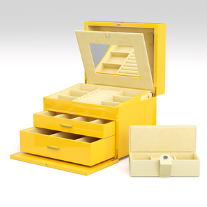 Tancy khá chất lượng tùy chỉnh bằng gỗ đính hộp du lịch độc đáo Bông Tai & Vòng đeo tay lưu trữ hộp đồ trang sức - Product Image 1