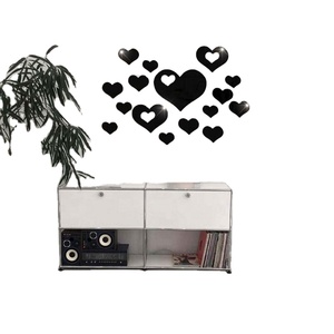 Hot Selling Eco-Friendly Heart-shaped Acrylic Mirror <b>Wall</b> <b>Sticker</b> Laser-Cut 60x45cm Reflective Love <b>Wall</b> Art Decal for Bedroom - Product Image 3