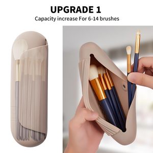 <span class=keywords><strong>Porta</strong></span> Pennelli da Trucco Magnetico Portatile in Silicone, Organizzatore Cosmetico Impermeabile da Viaggio, Borsa Morbida in Silicone per Trucchi - Ideale per l'Ingrosso - Product Image 2