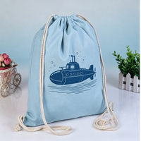 Sac de sport en toile naturelle non blanchie avec cordon de serrage, logo brodé personnalisé, corde épaisse, pour usage extérieur