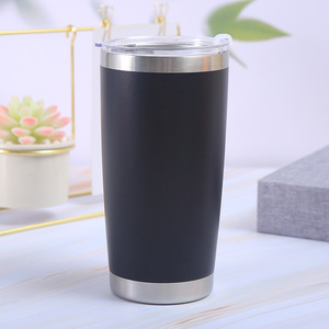 Custom Logo Vacuum 10 oz Travel Insulated Double Wall Tumbler Reusable 304 Stainless Steel Coffee Car Mug Cup with Lid - Product Image 1