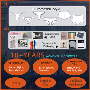 <span class=keywords><strong>Slip</strong></span> in pizzo da donna in cotone con cavallo caldo puro desiderio da ragazza garza netta <span class=keywords><strong>senza</strong></span> lasciare traccia a vita bassa biancheria intima trasparente per donna - Product Image 6