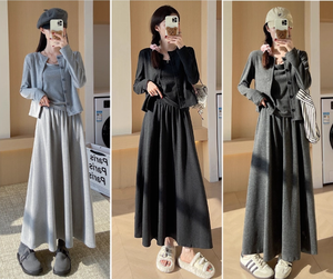 3PCS New Design Elegant Women Fashion <strong>Coat</strong>+Top+<strong>Skirt</strong> Ladies Casual Dresses Clothing Set - Product Image 6