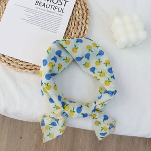 Foulard Quadrato Personalizzato in Morbido <span class=keywords><strong>Cotone</strong></span> Traspirante Stile Francese Estivo, Versatile <span class=keywords><strong>Bandana</strong></span> per Donne - Product Image 3