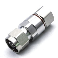 Connecteur coaxial RF N mâle à pince haute performance pour câble d'alimentation de 1/2 pouce