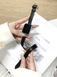 Fabricante de <span class=keywords><strong>correas</strong></span> de cuero, <span class=keywords><strong>correas</strong></span> de reloj de cuero de repuesto, PIN de doble círculo, <span class=keywords><strong>correas</strong></span> de reloj de cuero genuino para la serie <span class=keywords><strong>iWatch</strong></span> - Product Image 3