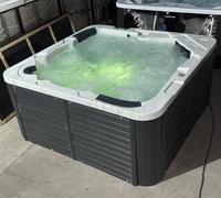 Fournisseur Yacuzzier Foshan – Bain à remous extérieur en acrylique bleu océan pour 5 villas, spa public, Water World Play Pot Eddy Wason Soaking