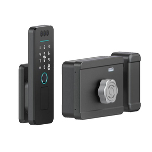 Seguridad Tuya Bluetooth Wifi Reconocimiento facial Huella digital Cerradura de puerta inteligente Tarjeta de contraseña Cerradura de puerta digital - Product Image 1