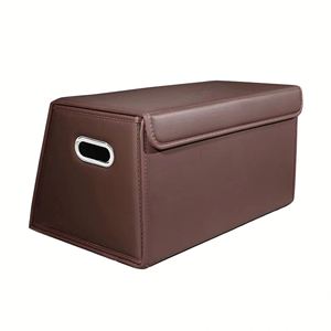 Boîte de rangement pliable en cuir et fourrure pour l'intérieur du garage, en tissu Oxford, anti-odeur, protection pour voiture, application automobile, logo personnalisé - Product Image 3