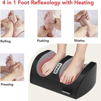 Machine de Massage des pieds Shiatsu avec rouleau de Massage, masseur des tissus profonds pour soulager la douleur de la fasciite plantaire