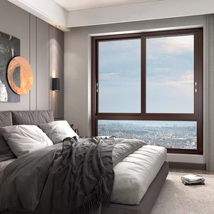 Fenêtres en aluminium, design moderne exquis pour l'intérieur de la maison, résistantes aux ouragans, double vitrage, insonorisées, fenêtres de façade sur mesure fabriquées en usine - Product Image 5