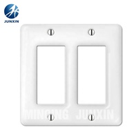 2021 Baño de porcelana aislado Spa o cocina Placa de interruptor de palanca triple doble individual para EE. UU.