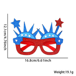 USA Veterans Day Patriotisches Rot Weiß Blau Amerikanische Flagge Brille Mode <span class=keywords><strong>Photo</strong></span> <span class=keywords><strong>Booth</strong></span> Requisiten 4. Juli Party zubehör - Product Image 5