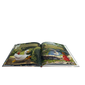 Libro di fiabe di piccole anatre per bambini-libro stampato su misura con copertina rigida con cartone e carta Offset - Product Image 5