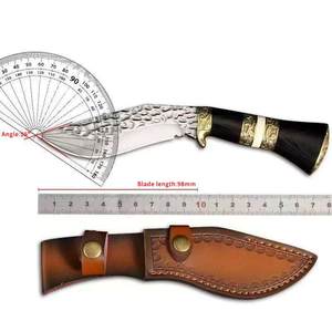 Cuchillos de Caza y Senderismo de Alta Calidad para Exteriores, Cuchillo de Hoja Fija Recta, Cuchillo Curvo Kukri con Mango de Madera - Product Image 6