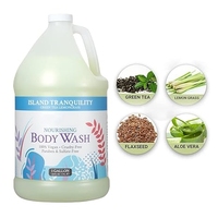 Gel douche/bain hydratant nourrissant parfumé à la citronnelle et au thé vert, recharge OEM ODM pour hommes et femmes