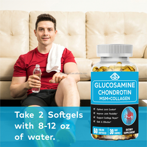 Capsules de Glucosamine, MSM, Collagène et Chondroïtine à Base d'Extraits Végétaux pour la Flexibilité Articulaire et la Réparation du Cartilage chez l'Adulte, Marque Blanche, 60 Comprimés - Product Image 5