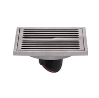 Couverture grille carrée cuisine toilette douche salle de bain moderne bain laiton drain de sol