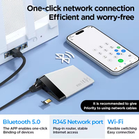 Boîtier étanche en ABS IKOS pour appareil Internet 4G WiFi modèle W3800-4G pour le jeu et les voyages à l'étranger IKOS W3800
