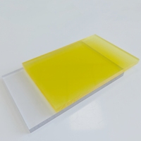 Plaque solide en polycarbonate légère et facile à installer, transparente, résistante aux chocs, pour toit de serre DIY