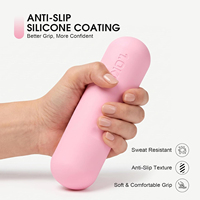 Haltères en silicone Pilates, paire d'haltères de fitness pour l'entraînement de force musculaire, haltères de musculation pour adultes, femmes et hommes