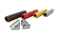 Accessoires de terrasse en composite WPC étanche sans soudure pour poutres industrielles DIY, en alliage d'aluminium, utilisés pour les murs et sols extérieurs