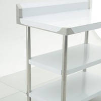 Table de travail en acier inoxydable 201/304 pour cuisine commerciale, table de préparation