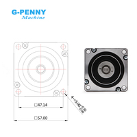 Moteur pas à pas à boucle fermée intégré G-Penny JMC NEMA23 1.0N.m 4A 36V 17 bits à valeur absolue avec encodeur IESS57-36-10-17BC
