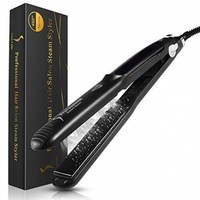 Alisador de pelo profesional portátil de cerámica, herramientas de estilismo, plancha plana de vapor