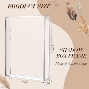 Riquadro ripiano in acrilico ecologico per matrimonio con cornice a forma di fiore e <span class=keywords><strong>ombra</strong></span> foto per cornice fatta a mano di san valentino - Product Image 1