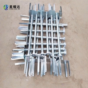 Têtes de fourche en U modernes à <span class=keywords><strong>4</strong></span> voies en acier thermolaqué pour échafaudages, haute résistance, résistantes à la corrosion, pour la construction - Product Image 6