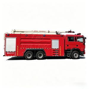 Prix direct usine Camion de pompiers industriel 6x4 12 m³ Camion de pompiers haute altitude SINOTRUK HOWO Véhicule de lutte contre l'incendie avec tour d'eau aérienne de 20 m - Product Image 1