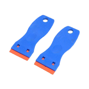 Lot de <span class=keywords><strong>2</strong></span>, 100 pièces, OEM ODM, Outil grattoir à lame double tranchant en plastique pour le nettoyage des fenêtres, DIY - Product Image 3