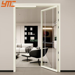 Vente directe d'usine <span class=keywords><strong>Porte</strong></span> intérieure en aluminium à 2 panneaux Cuisine Salle de bain Toilette <span class=keywords><strong>Porte</strong></span> <span class=keywords><strong>coulissante</strong></span> et battante intérieure en aluminium - Product Image 2