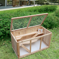 Cages pour animaux de compagnie en bois Hamster Caille Poulet Rudin Boîte d'élevage pour petit animal Logement
