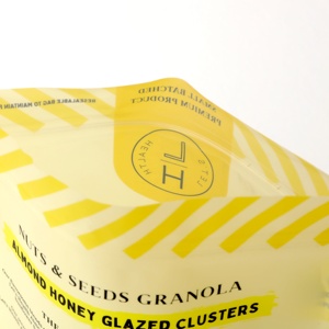 Túi Đứng Ziplock Tùy Chỉnh Bán Chạy Túi Bao Bì Nhựa Đựng Thực Phẩm Granola Có Cửa Sổ - Product Image 4