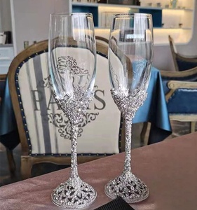 <span class=keywords><strong>Flûte</strong></span> à <span class=keywords><strong>champagne</strong></span> en <span class=keywords><strong>cristal</strong></span> pour mariage, anniversaire de mariage, toast - Product Image 3