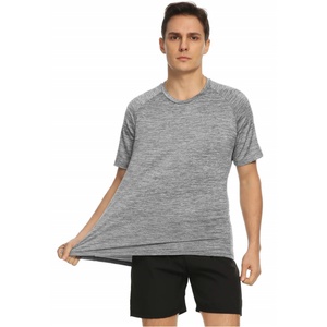 T-shirts sportifs tricotés surdimensionnés pour hommes, évacuation de l'humidité, séchage rapide, respirants, pour l'exercice et le fitness - Product Image 1