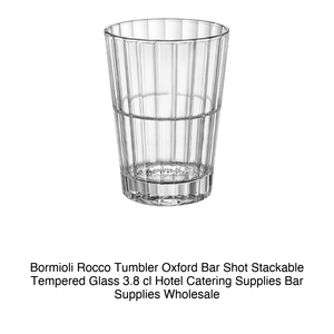 Vaso de chupito Oxford Bar de 3.8 cl, altura 6 cm, diámetro 4.4 cm, vidrio templado. Bormioli Rocco - Product Image 2