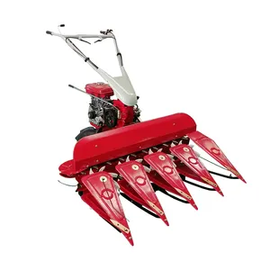 mini reaper agriculture machinery equipment metal hervester walk behind corn harvester