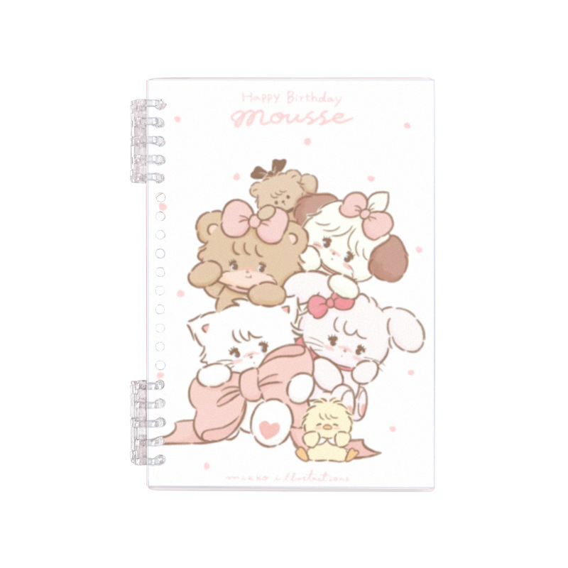 MK025, оптовая продажа, Mikko A5, спиральный блокнот, Kawaii, мультяшный, студенческий, A5, канцелярские принадлежности, высококачественный блокнот в линейном переплете