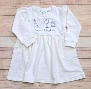 <span class=keywords><strong>Robe</strong></span> en coton pour petites filles, <span class=keywords><strong>sweat</strong></span>-shirt à col rond, personnalisable, en tissu French Terry, pour l'automne et l'hiver, OEM - Product Image 5