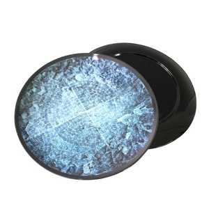Plaques <span class=keywords><strong>de</strong></span> mélamine 100% personnalisées, 10 pouces, vente en gros, <span class=keywords><strong>plaque</strong></span> en plastique noir imprimé, mosaïque bleue, 10 pouces - Product Image 2
