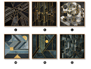 Quadro Moderno Astratto su Tela di Alta Qualità, Dipinto Decorativo con Cornice per Arredamento Murale, Prodotto in Cina - Product Image 5