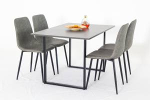 Ghế ăn nhà hàng hiện đại sang trọng phong cách Bắc Âu màu xanh lá cây xanh dương xám bọc vải nhung dành cho bàn ăn phòng ăn - Product Image 5